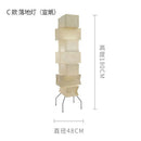 GobekUsa Akari Noguchi Rice Paper Floor Lamp LED E27: Art Decor Interior Lighting for Living Room