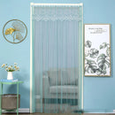 GobekUsa Lace Embroider Summer Insect Net Door Curtain for Living Room and Bedroom