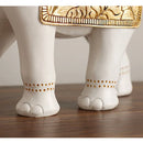 GobekUsa Elephant Sculpture Figurine for Shelf, Desk, Home Decor - Resin Statue Housewarming Gift