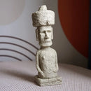 GobekUsa Easter Island Moai Pukao Statue Figurine Home Office Decoration Living Room Decor Shelf