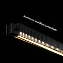 GobekUsa Bar Shape Glass & Aluminum Chandelier: High-end Nordic Pendant Light for Luxury Ambiance