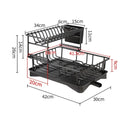 GobekUsa 2 Tier Dish Drainer Storage Rack for Kitchen Countertop Organization
