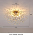 GobekUsa Dandelion Chandelier LED Pendant Lamp for Dining Room Bedroom Shops