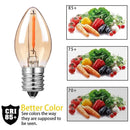 GobekUsa Gold Tint Glass LED Filament Candelabra Bulb Dimmable 2200K 0.5W 110V 220V