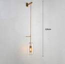 GobekUsa Gold Glass Wall Sconce Light Fixture for Home Hotel Bathroom Decor