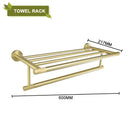 GobekUsa Brushed Gold Bathroom Accessories Set