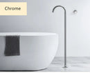 GobekUsa Brushed Gold Black Floor Mounted Bathtub Shower Faucet