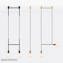 GobekUsa Geometric Iron Pendant Lights for Dining Bedroom Cafe Indoor Decor