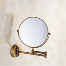 GobekUsa Adjustable Wall Mounted Cosmetic Mirror 1X/3X Magnification 2-Face Bathroom Mirror