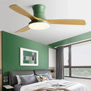 GobekUsa Low Profile Ceiling Fan Light with Black ABS Blades and Remote Control