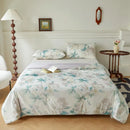 GobekUsa Knitted Cotton Print Summer Quilt, Silk Soft Blanket