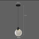 GobekUsa Bubble Crystal Pendant Lights: Nordic LED Hanging Lamps for Living Room, Bedroom & Dining Area