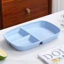 GobekUsa Divided Dish Diet Plate with 3 Compartments, Microwave Safe Dinnerware for Adults
