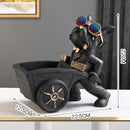 GobekUsa Dog Statue Resin Art Sculpture Figurine Home Study Decoration Ornament