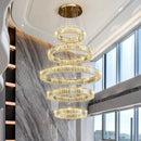 GobekUsa Crystal Chandelier Pendant Light for Living Room, Staircase, and Ceiling - Luxury Indoor Lighting