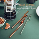 GobekUsa Glass Straws: Reusable Heat-Resistant Long Drinking Straws, Wholesale for Milk Tea