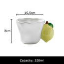 GobekUsa Fun Fruits Ceramic Mug Lemon/grape Dining Coffee Afternoon Tea Cup