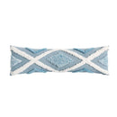 GobekUsa Blue Geometric Tufted Long Waist Pillowcase Set, 30x100cm