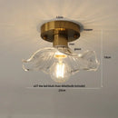 GobekUsa Crystal Glass Luxury LED Ceiling Light for Hallway Bedroom Corridor Interior Decor