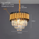 GobekUsa High-end Luxury Crystal Ceiling Chandelier for Kitchen Dining Living Room