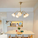 GobekUsa Elegant Flower Chandelier - Modern Retro Medieval Style for Living Room Dining Bedroom