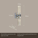 GobekUsa Bubble Crystal LED Wall Sconces for Bathroom Dresser Living Room Bedroom Mirrors