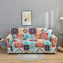 GobekUsa Colorful Block Sofa Covers: Stretchy Loveseat Sectionals, Couch, Chair Slipcover