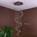 GobekUsa Large Spiral Crystal Chandelier Lighting Fixture for Staircase