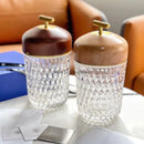 GobekUsa Diamond Crystal Table Lamp: Magnetic Charging, Touch Control, LED Night Light