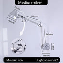 GobekUsa Industrial Black Silver Swing Arm Wall Lamp - Rotatable Miniature Table Lamp E27