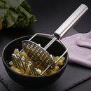 GobekUsa Double-layer Stainless Steel Potato Masher & Food Crusher for Kitchen Vegetable Fruit