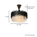 GobekUsa Crystal Chandelier Stainless Steel K9 Cristal Suspension Lamps Classic Gold Luxury