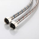 GobekUsa 60cm Stainless Steel Flexible Plumbing Pipes for Cold Hot Mixer Faucet Water Supply