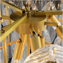 GobekUsa Leaf Glass Chandelier - Nordic Style Light Luxury Pendant Lamp