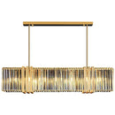 GobekUsa Luxe E14 LED Crystal Pendant Chandelier: Elegant Dining Room Lighting