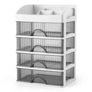 GobekUsa 4 Tier Makeup Drawer Organizer for Jewelry & Cosmetic Storage