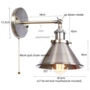 GobekUsa LED Indoor Wall Lamps Silver for Bathroom Mirror Stair Dinning Room Home Decor
