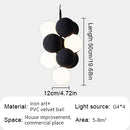 GobekUsa Abstracta Pendant Lamp: Stylish Designer Fabric Chandelier for Home, Office, and Dining Space