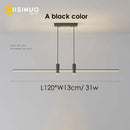 GobekUsa Adjustable LED Pendant Light in Black/Gold for Office Dining Living Room