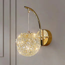 GobekUsa Crystal Beads Wall Lamp LED Light Fixture for Home Decor & Living Room