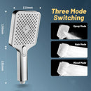 GobekUsa Large Flow 3-Speed Rain Shower Head for High Pressure Bathroom Experience