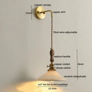GobekUsa Copper Ceramic LED Wall Lamps - Nordic Modern Design