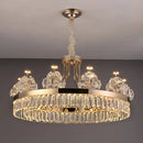 GobekUsa Crystal Chandelier: Postmodern Light Luxury Double-Layer Pendant for Home Living Room