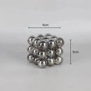 GobekUsa Geometric Crystal Glass Ball Stack Blocks Home Decoration
