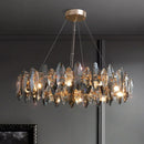 GobekUsa Crystal Ceiling Chandelier: Modern Luxury E14 Lighting Fixture for Home Decor
