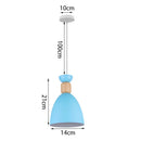 GobekUsa Blue Nordic Pendant Lights E27 Modern Hanging Lamps for Living Dining Kitchen