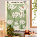 GobekUsa Dreamy Flower Tapestry Wall Hanging for Bedroom Dorm Decor