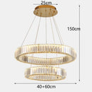 GobekUsa Crystal Chandelier: Modern Home & Dining Room Pendant Lighting