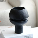 GobekUsa Black Spherical Resin Sculpture Desk Decoration Abstract Art Aesthetic Ornament