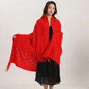 GobekUsa Knitted Diamond Blanket: Versatile Solid Shawl for Home, Office, Travel
